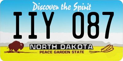 ND license plate IIY087