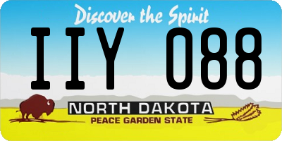 ND license plate IIY088