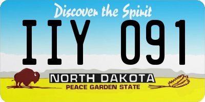ND license plate IIY091