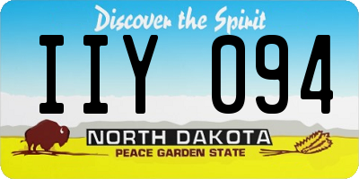 ND license plate IIY094