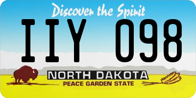 ND license plate IIY098