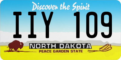ND license plate IIY109