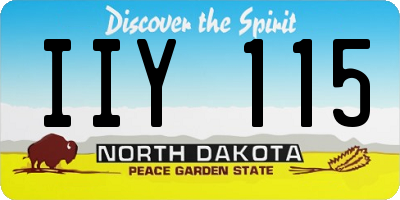 ND license plate IIY115