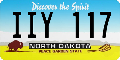 ND license plate IIY117