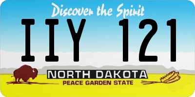 ND license plate IIY121
