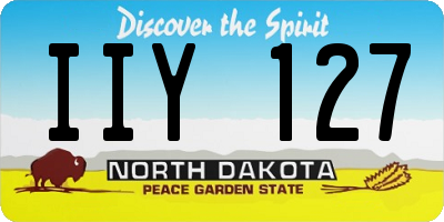 ND license plate IIY127