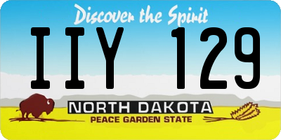 ND license plate IIY129
