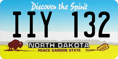 ND license plate IIY132