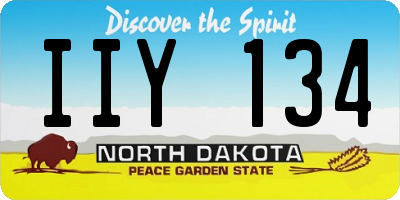 ND license plate IIY134