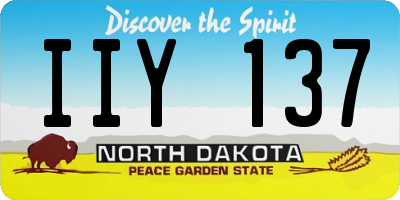 ND license plate IIY137