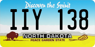 ND license plate IIY138