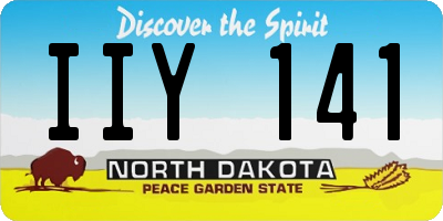 ND license plate IIY141