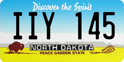 ND license plate IIY145