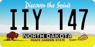 ND license plate IIY147