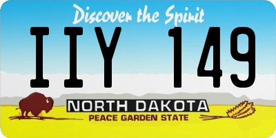 ND license plate IIY149