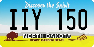 ND license plate IIY150