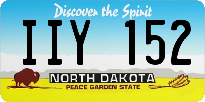 ND license plate IIY152