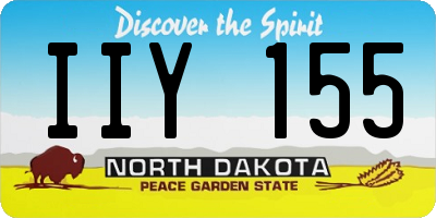 ND license plate IIY155