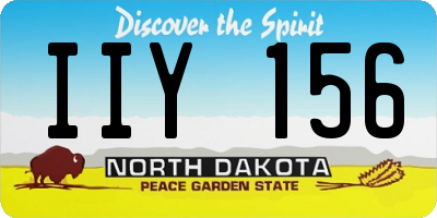ND license plate IIY156