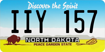ND license plate IIY157