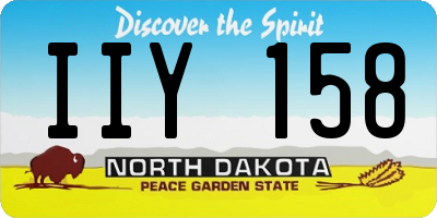 ND license plate IIY158