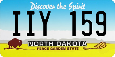 ND license plate IIY159