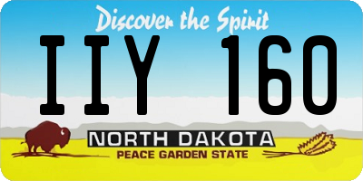 ND license plate IIY160