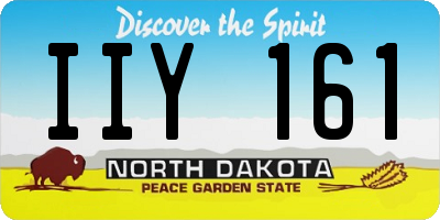 ND license plate IIY161