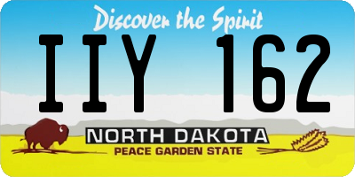 ND license plate IIY162
