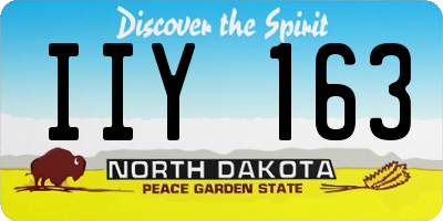 ND license plate IIY163
