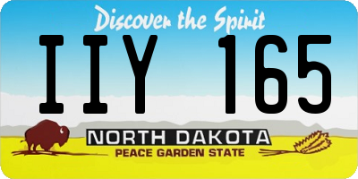 ND license plate IIY165