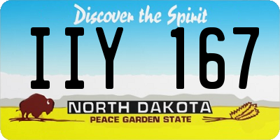 ND license plate IIY167