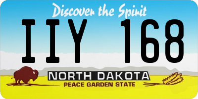 ND license plate IIY168