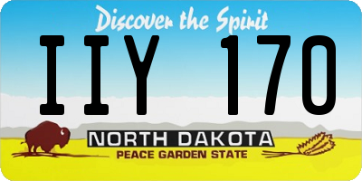 ND license plate IIY170