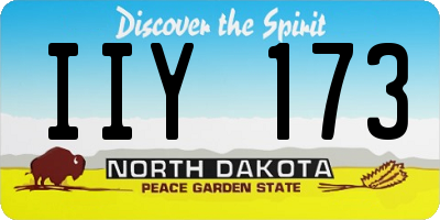 ND license plate IIY173