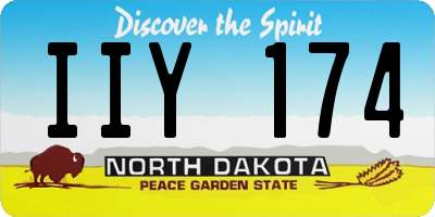 ND license plate IIY174
