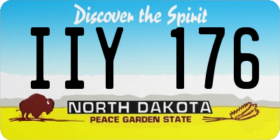 ND license plate IIY176