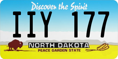 ND license plate IIY177