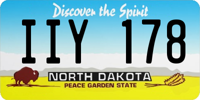 ND license plate IIY178