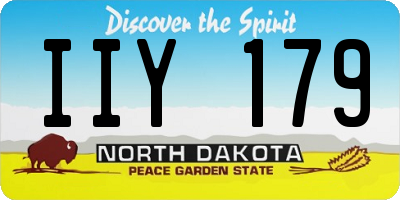 ND license plate IIY179