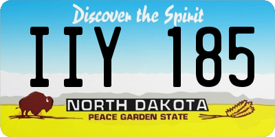 ND license plate IIY185