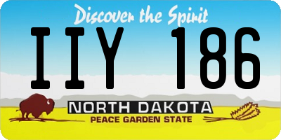 ND license plate IIY186