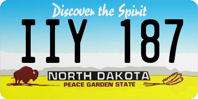 ND license plate IIY187
