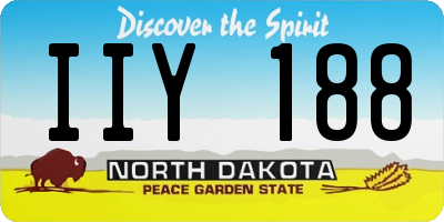 ND license plate IIY188