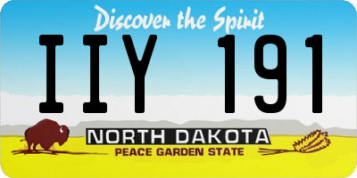 ND license plate IIY191