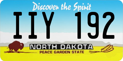 ND license plate IIY192