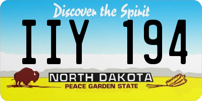 ND license plate IIY194