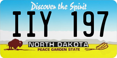 ND license plate IIY197