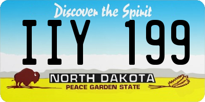 ND license plate IIY199