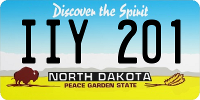 ND license plate IIY201